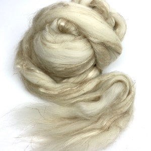 Merino, silk, flax - you choose the colorway - 4 oz hand dyed wool combed top, roving, spinning fiber, handspinning, felting, weaving