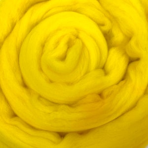 Canary - 2 oz repeatable semisolid wool top, Polwarth, Merino, Targhee, BFL, Falkland, felting, spinning, weaving