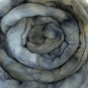 Pebble - 2 oz repeatable semisolid wool top, Polwarth, Merino, Targhee, BFL, Falkland, felting, spinning, weaving