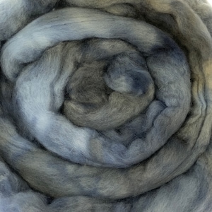 Pebble - 2 oz repeatable semisolid wool top, Polwarth, Merino, Targhee, BFL, Falkland, felting, spinning, weaving