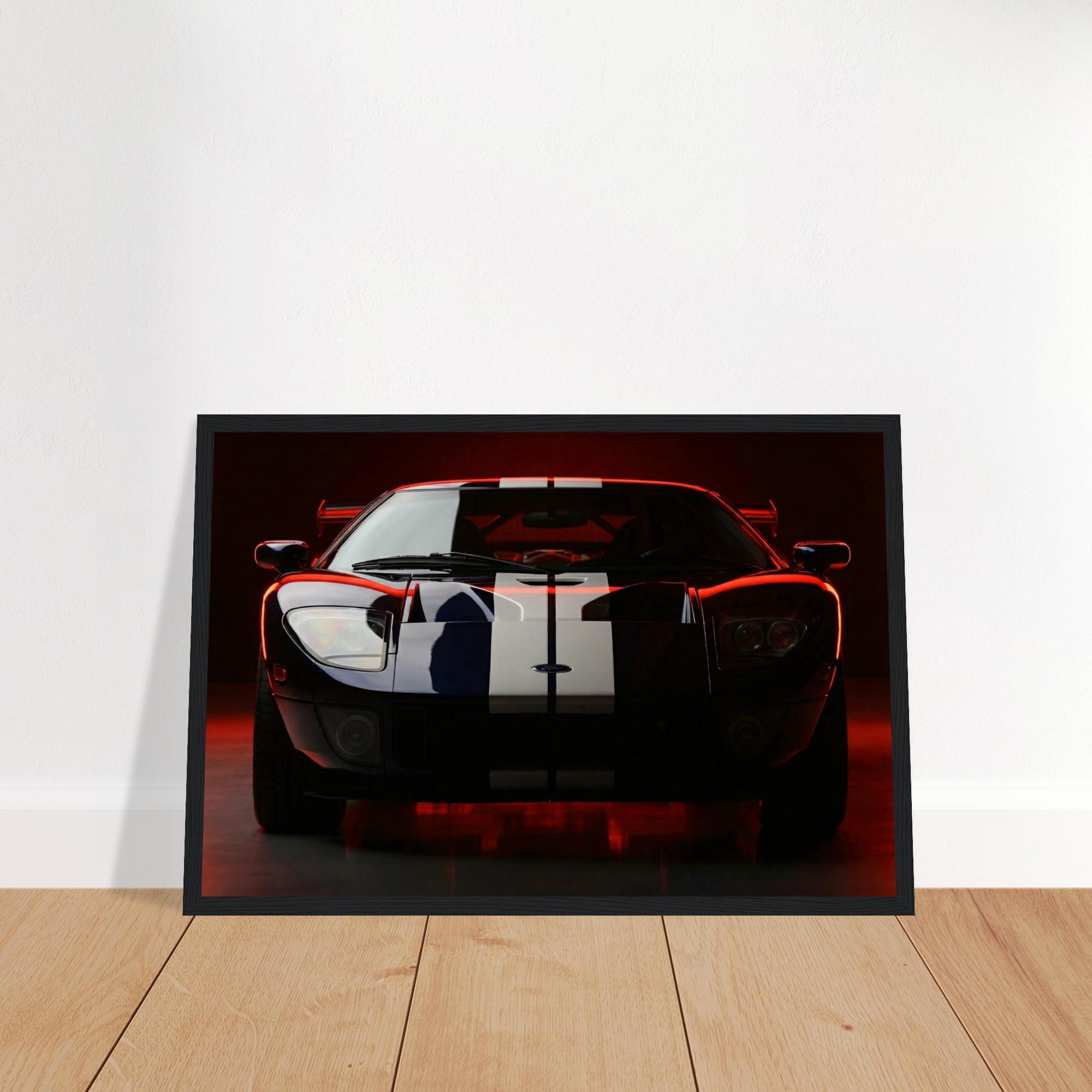 Ford GT Wall Art | GT40 Race Car Print | Le Mans Supercar Poster ...