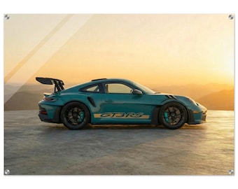 Porsche 911 GT3 RS ポルシェ キャンバスアート 絵画 Porsche 911 Gt3 Rs Close Up Canvas Painterly Sports Car Art Wall