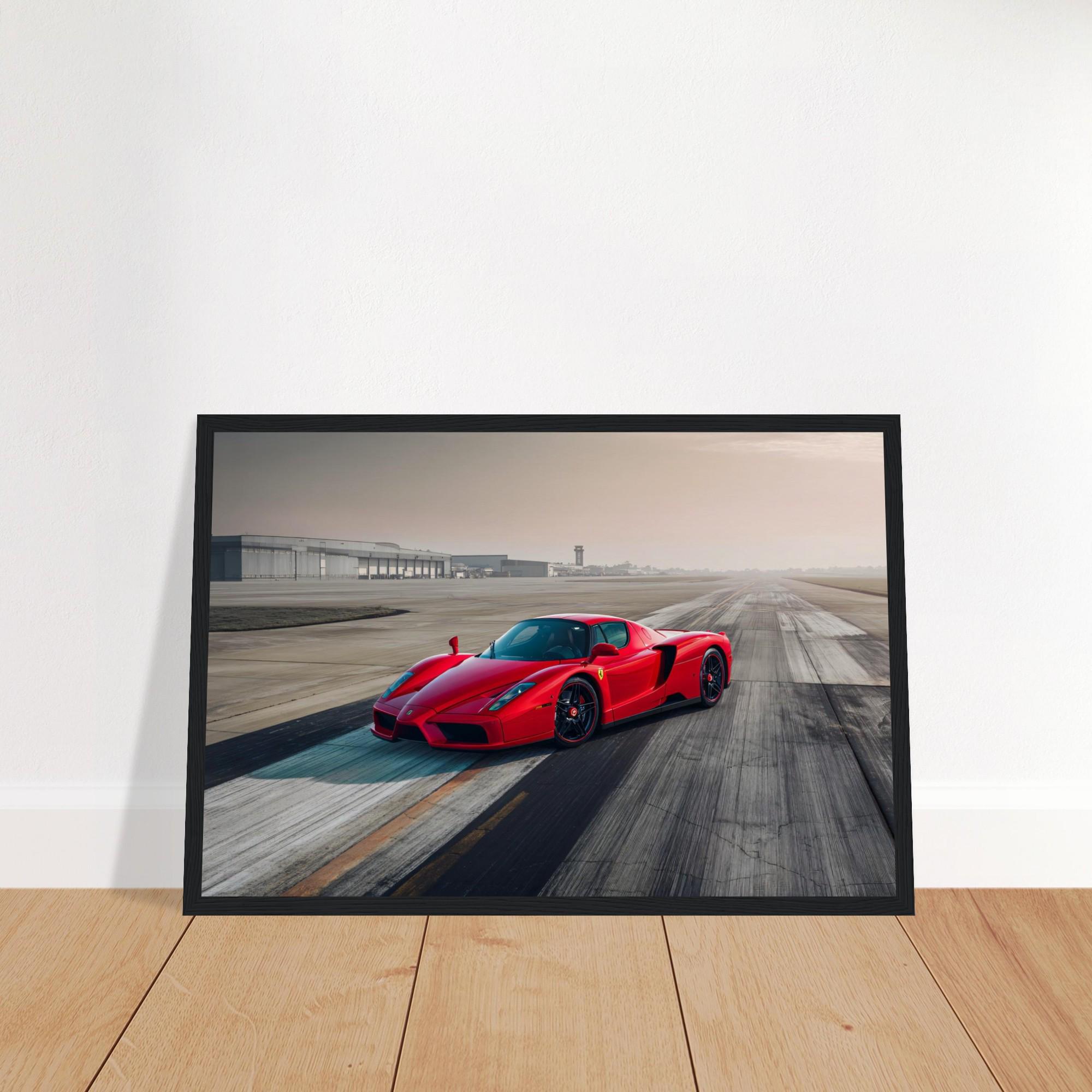 Ferrari Enzo Wall Art | Italian Hypercar Print | Maranello Runway
