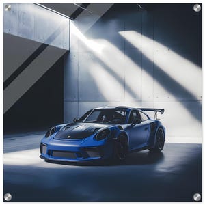 Porsche 911 GT3 RS Acrylic Wall Art | Supercar Print | Luxury Automotive Decor for Garage, Office, or Man Cave