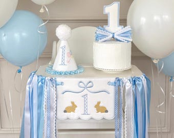 Banner di un anno per seggiolone Banner ricamato per seggiolone Un anno magico Primo compleanno Bambino Classico Compleanno Un anno