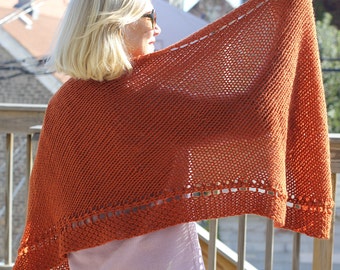 WORKSHELTER Corner to Corner Wrap Knitting Pattern