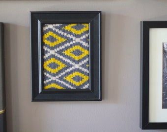 Excelsior Knitting Pattern Wall Hanging framed art