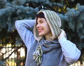 Riga Bonnet Hat Knitting Pattern