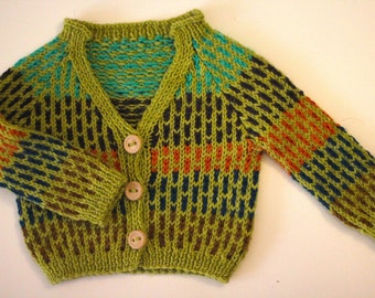 Little Drummer Boy Baby Sweater Knitting Pattern