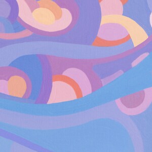 Firefall fine art reproduction print of a sunset sky in blues, purples, oranges and reds. image 4