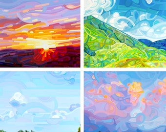 The Sky's the Limit - fine art print note card landscape vibrant skyscapes mountains sunsets wetlands