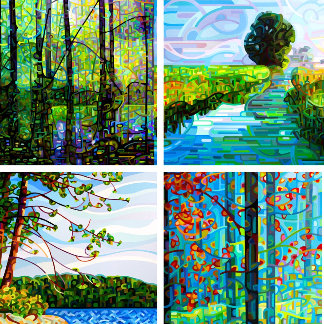 Spring in My Step - Fine Art Print Note Card Landscape Green Spring ...