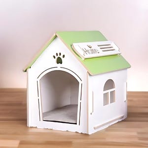 Wood Pet Crate, Wooden Dog Kennel, Bedside Shelter, Pet Cage, Modern Dog House, Kitten Cave, Cozy Cat Bed, Wood Cat Furniture, Puppy Crate