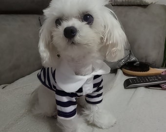 Polo Shirt for Dogs, Dog Summer Clothing, Funny Dog Clothes, Cat Clothes, Funny Clothes for Pets, Cute Dog Clothes, White Dog Dog