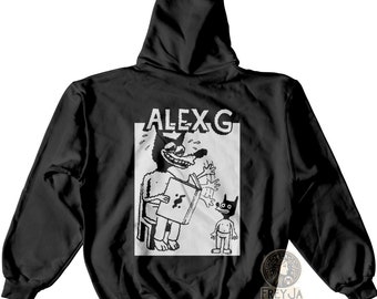 Moletom exclusivo Alex G - Produtos unissex de música indie - Roupa de rock para presente - Moletom do álbum "I Saw the TV Glow"