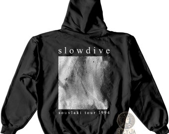 Slowdive Exclusiver Hoodie - Unisex Indie Musik Band Merch - Ambient Musik Bekleidung Geschenk - Souvlaki Tour Sweatshirt