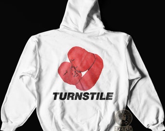 Sudadera con capucha exclusiva de Turnstile: mercancía unisex de banda de música indie: regalo para amantes de la música punk hardcore: sudadera con el álbum Love Connection