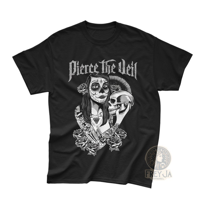 Maglietta Ufficiale Rock Off Pierce The Veil - Tessuto Morbido In Cotone, Maniche Corte, Vestibilità Regolare - 2