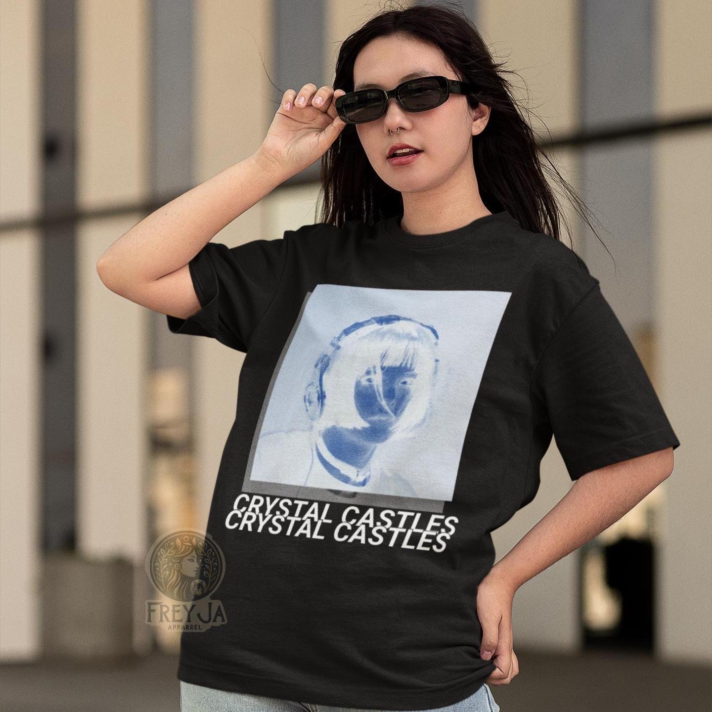 クリスタルキャッスルTシャツ、ユニセックスミュージックバンドTシャツ