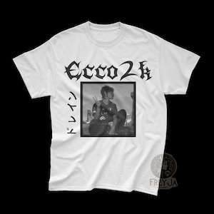Ecco2k Exclusive T-Shirt - Drain Gang Merch - Bladee Shirt - Thaiboy Digital Tee - Whitearmor - Music Apparel Gift