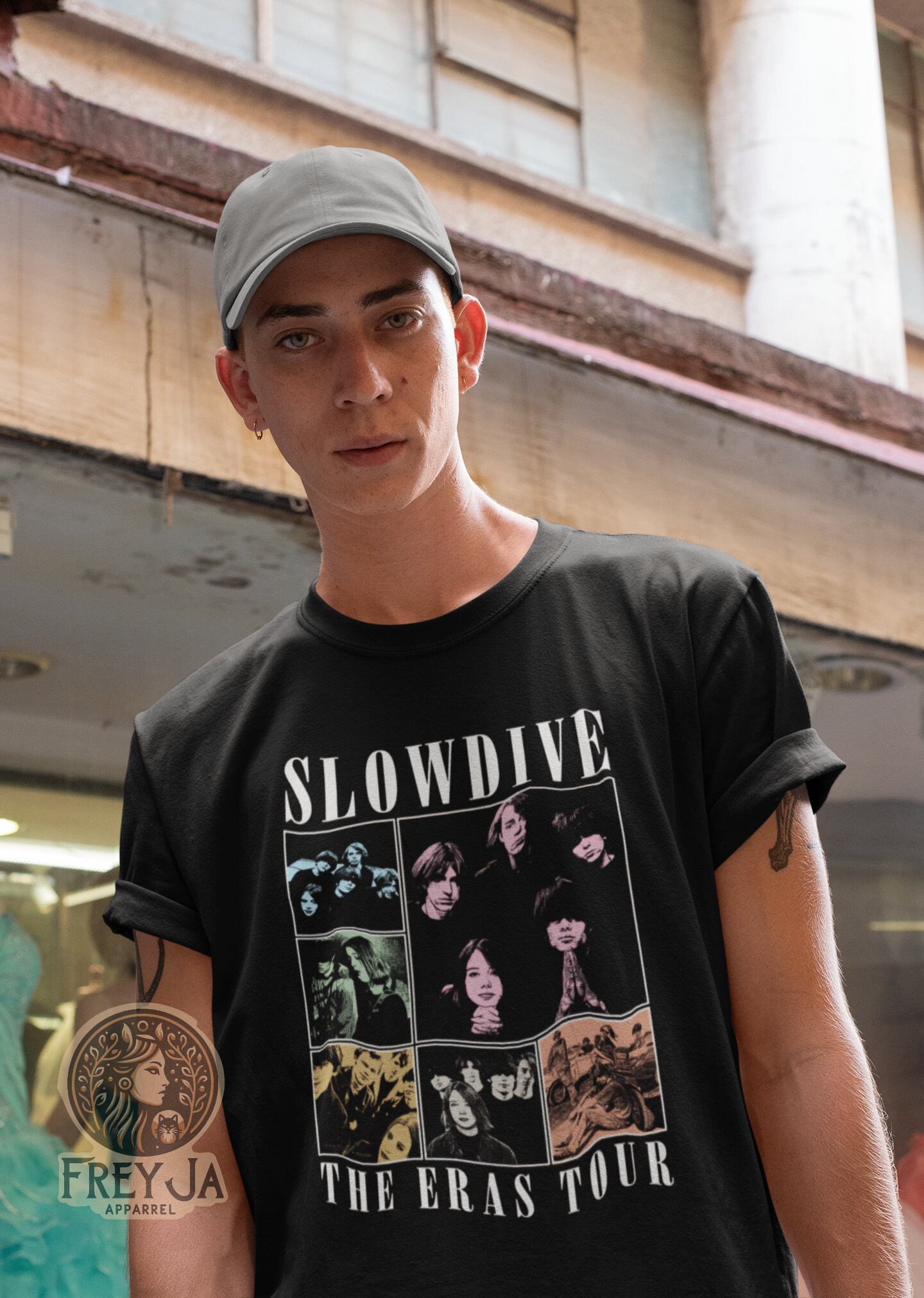スロウダイヴ限定Tシャツ - ユニセックスミュージックバンドTシャツ