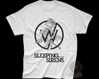 Camiseta "Durmiendo con sirenas" - Camiseta unisex de música rock - Regalo para banda de metalcore