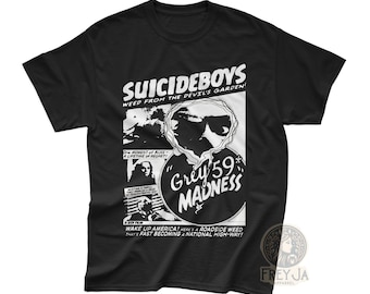 Suicide Boys Exclusive T-Shirt - Unisex Rap Music Graphic Shirt - G59 Tee - Printed Music Poster Gift for Hip Hop Fans
