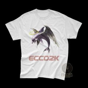 Ecco2k Exclusive T-Shirt - Drain Gang Merch - Bladee Shirt - Thaiboy Digital Tee - Whitearmor - Music Apparel Gift