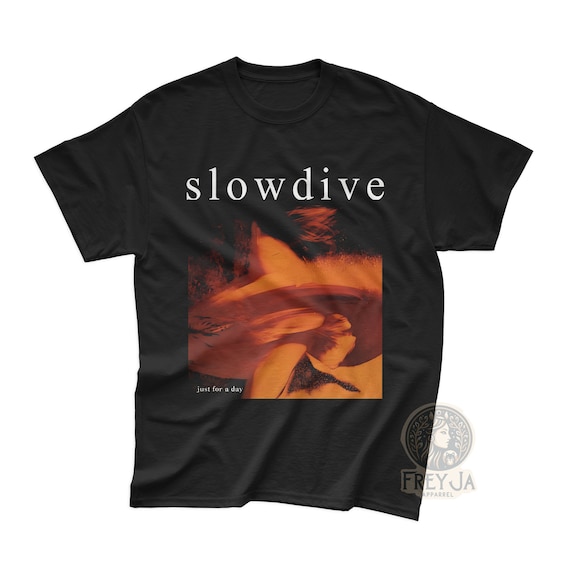 Slowdive Exclusive T-Shirt - Unisex Music Band Tee - Just For A Day Album - Printed Music Apparel Gift - Souvlaki Merch