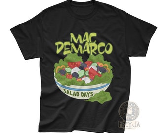 Camiseta exclusiva de Mac Demarco - Álbum Salad Days - Merchandising de música independiente - Regalos de ropa musical - Vinilo del álbum