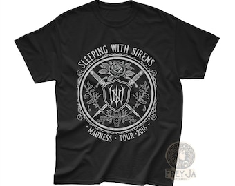 Camiseta "Durmiendo con sirenas" - Camiseta unisex de banda musical - Regalo de concierto de rock - Merchandising de metalcore