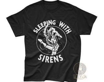 Camiseta "Durmiendo con sirenas" - Camiseta unisex de banda de rock - Ropa de concierto