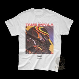 Maglietta esclusiva dei Tame Impala - Merchandising di gruppi rock - Regalo di abbigliamento per musica indie - Maglietta dell'album Currents