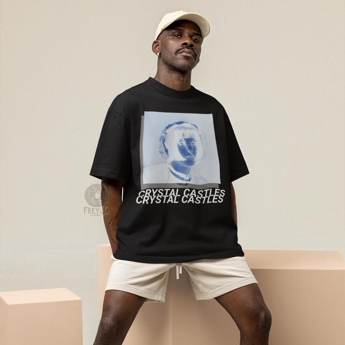 クリスタルキャッスルTシャツ、ユニセックスミュージックバンドTシャツ