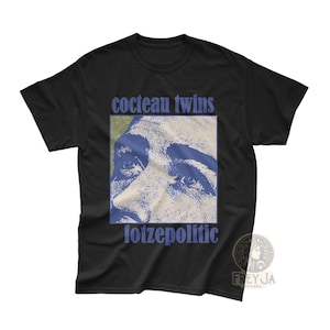 Cocteau Twins Exclusive T-Shirt - Heaven or Las Vegas Album - Fotzepolitic - Rock Music Band Merch - Indie Apparel Gift