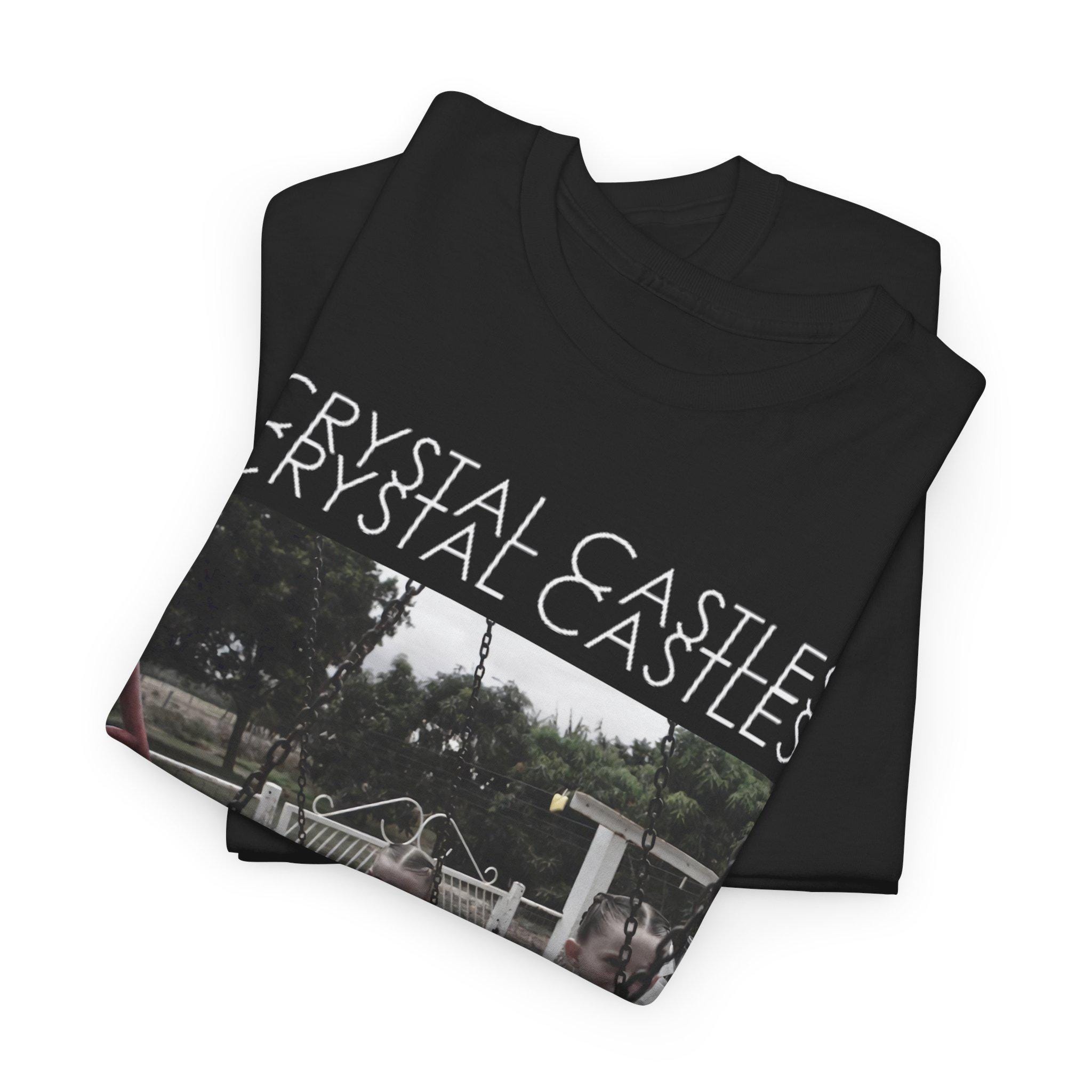 クリスタルキャッスルズTシャツ、ユニセックスミュージックバンド