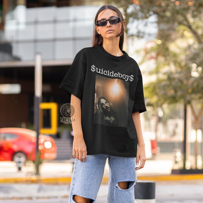 Suicideboys T-shirt - Unisex Rap Music Merch - G59 Tee - Scrim, Ruby da Cherry Poster - Hiphop-kläder Gåva bild 4