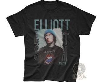 Camiseta exclusiva de Elliott Smith - Camiseta gráfica de música indie - Merchandising de Heatmiser - Álbum Figure 8 - Regalos de ropa y música