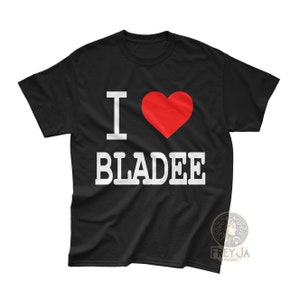 Camiseta exclusiva Bladee - Drain Gang Merch - Camiseta Ecco2k - Presente de vestuário impresso - Pôster digital Thaiboy - Eu amo Bladee