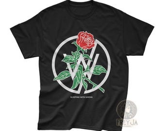 Camiseta "Durmiendo con sirenas" - Merchandising unisex de bandas musicales - Ropa estilo rock - Regalo