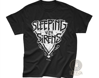 Camiseta "Durmiendo con sirenas" - Camiseta unisex de banda de rock - Merchandising de conciertos - Regalo para fans
