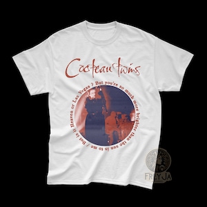 Camiseta exclusiva de Cocteau Twins - Merchandising unisex de bandas de música rock - Prendas de regalo de música indie - Álbum Heaven or Las Vegas
