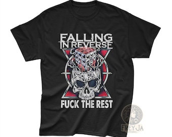 Falling In Reverse T-Shirt - Unisex Rockmusik Band Merch - Post eingebe Bekleidung Geschenk - Rocker Style Baumwolle Konzert T-Shirt
