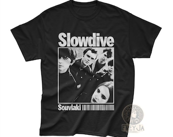 Slowdive Unisex T-shirt - Souvlaki Album Tee - Music Band Graphic