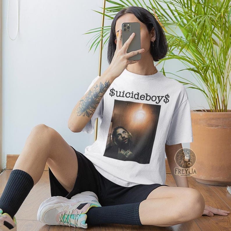 Suicideboys T-shirt - Unisex Rap Music Merch - G59 Tee - Scrim, Ruby da Cherry Poster - Hiphop-kläder Gåva bild 3