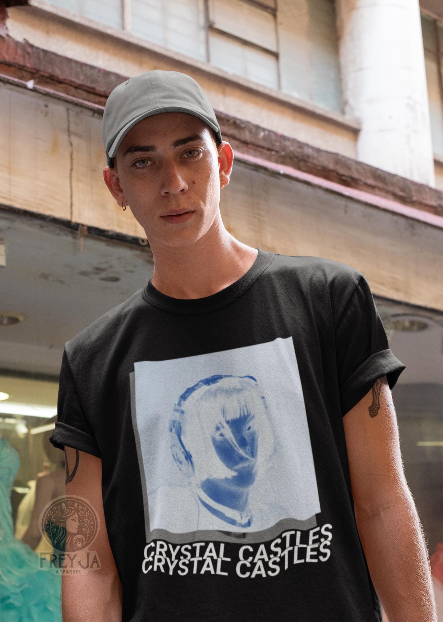 クリスタルキャッスルTシャツ、ユニセックスミュージックバンドTシャツ