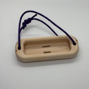 Borde de entrenamiento de engarce portátil de 15 y 20 mm combinado, presa de escalada de madera, regalo para escaladores