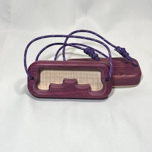Portable crimp training edge 20mm Unlevel and flat, Wood climbing hold, gifts for climbers