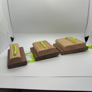Pinch training block, incut 25mm depth, multiple widths available, gift for climbers, training tool, Wood climbing hold