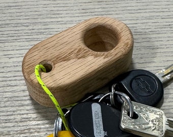 Wood climbing hold, mono training tool crimp edge keychain, gift for climbers